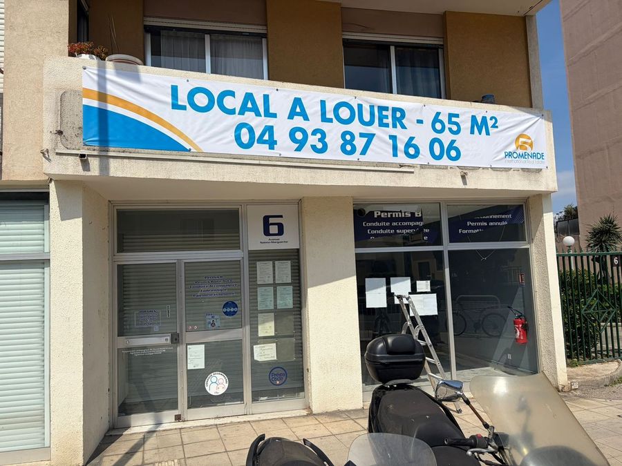 Banderole de local commercial — 5 Promenade, Nice